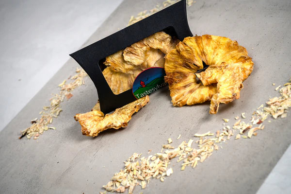 Ananas Deshidratat, Fără Zahăr Adăugat, Natural, Bogat în Fibre și Vitamine 30g